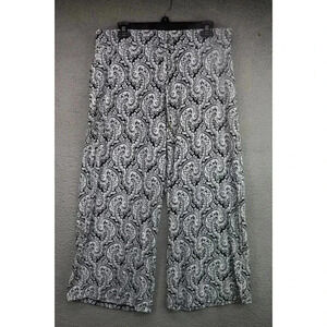 Jones New York Signature Women's Wide Leg Pants-Cropped-Size Large-New w/Tags